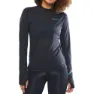Craft Subz Wool Langarmet T-skjorte, Black melange / monument