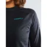 Craft Subz Wool Langarmet T-skjorte, Black melange / monument