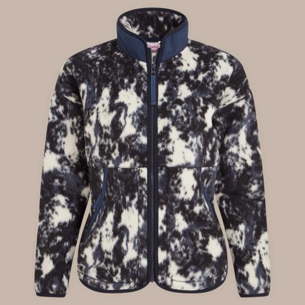 Craghoppers Dante Fleecejakke Med Full Glidelås, Dark saphire print