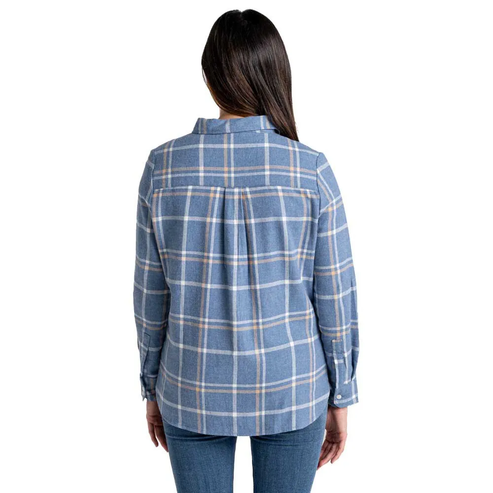 Craghoppers Emie Skjorte Med Lange Ermer, Teak blue marl check