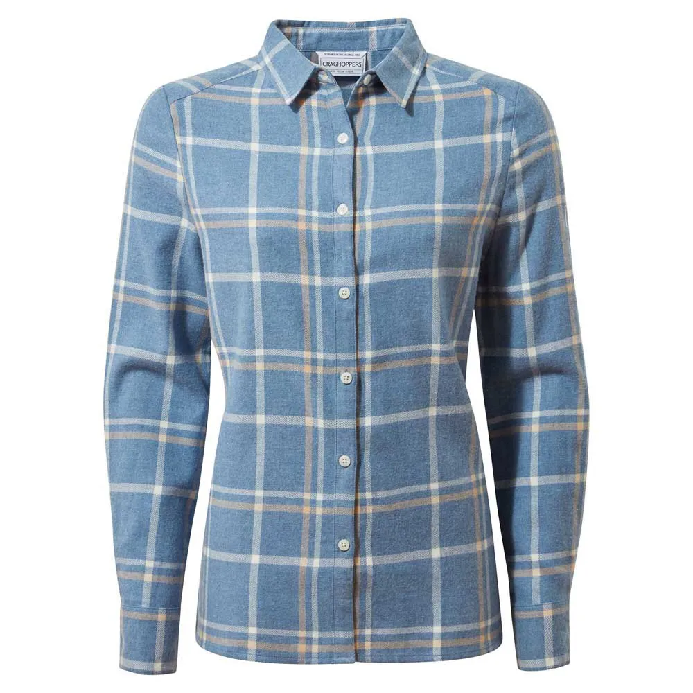 Craghoppers Emie Skjorte Med Lange Ermer, Teak blue marl check
