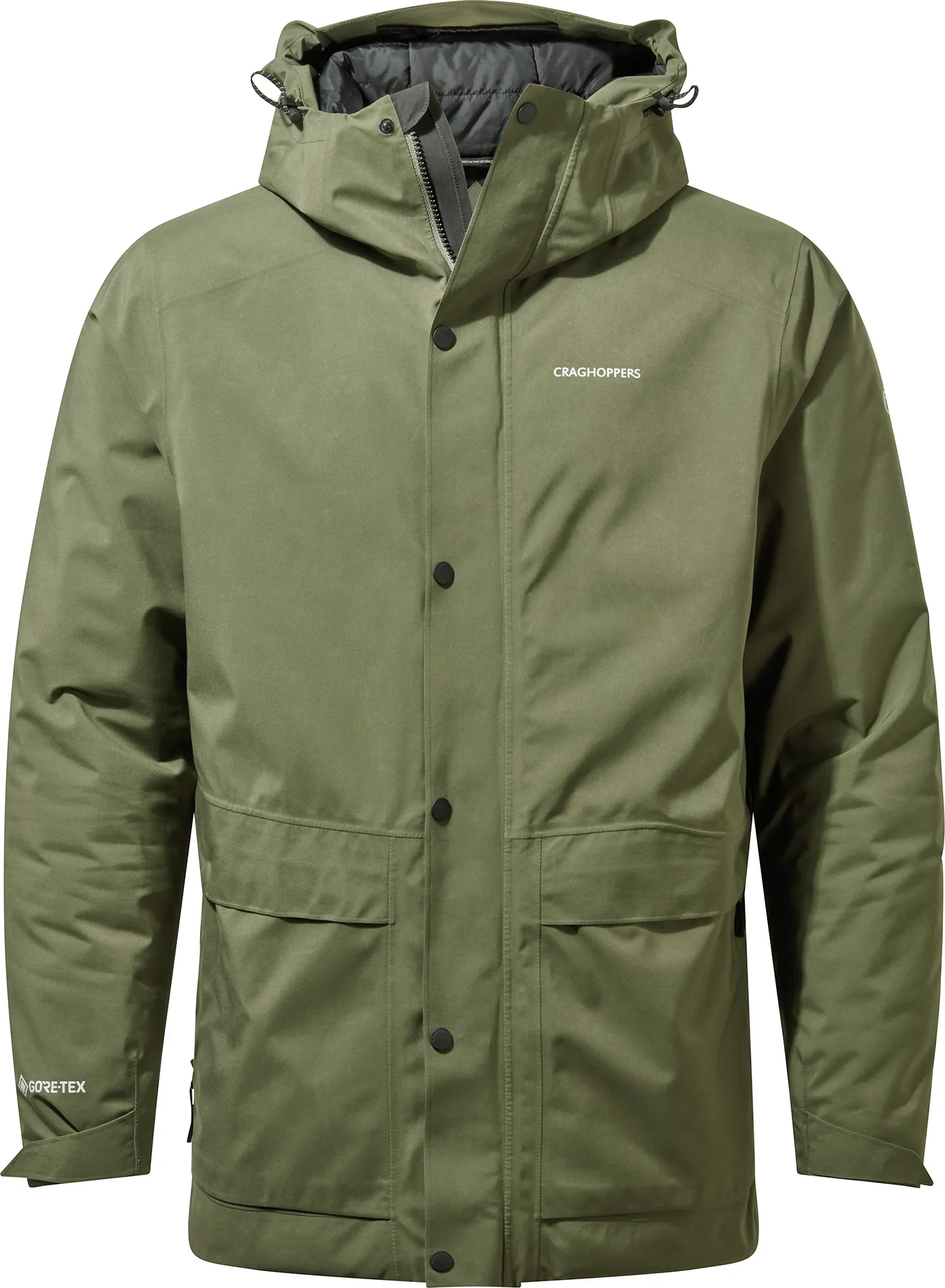 Craghoppers Men's Talo Thermic Gore-Tex Parka, Parka green