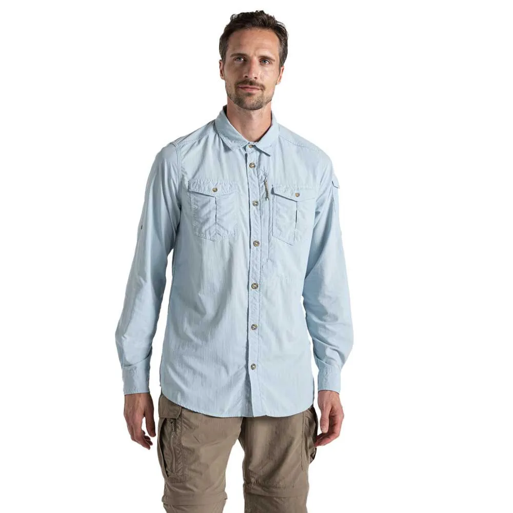 Craghoppers Nosilife Adventure Iii Skjorte Med Lange Ermer Refurbished, Niagara blue