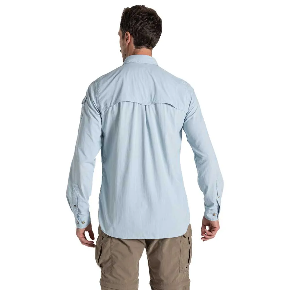 Craghoppers Nosilife Adventure Iii Skjorte Med Lange Ermer Refurbished, Niagara blue
