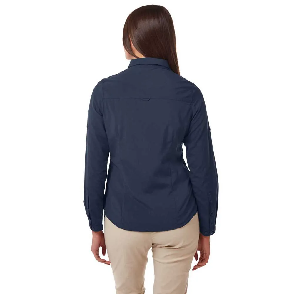 Craghoppers Nosilife Bardo Skjorte Med Lange Ermer, Blue navy