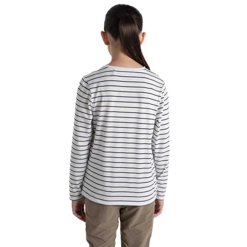 Craghoppers Nosilife Cruz Langarmet T-skjorte Refurbished, Blue navy stripe, 9-10Y Craghoppers Nosilife Cruz Langarmet T-skjorte Refurbished, Blue navy stripe, 9-10Y