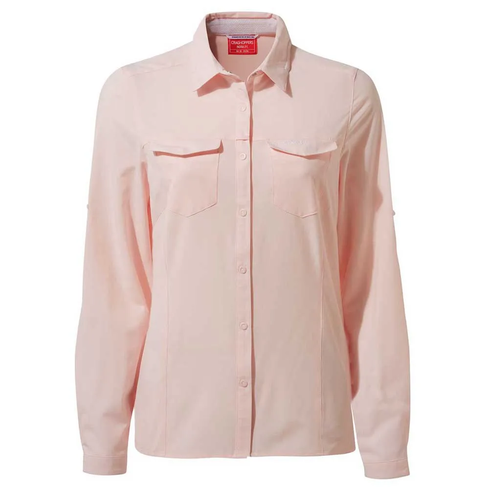 Craghoppers Nosilife Pro Iii Skjorte Med Lange Ermer, Seashell pink