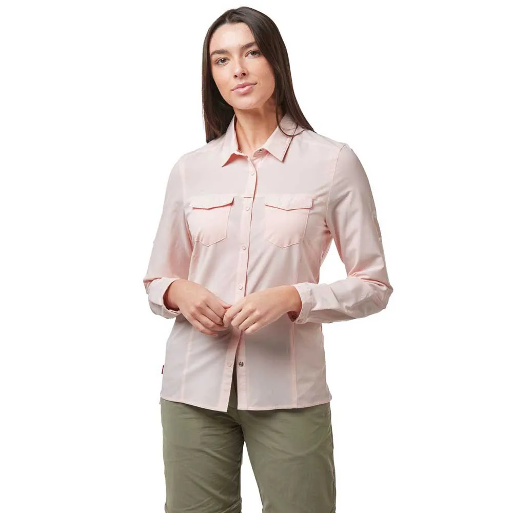 Craghoppers Nosilife Pro Iii Skjorte Med Lange Ermer, Seashell pink