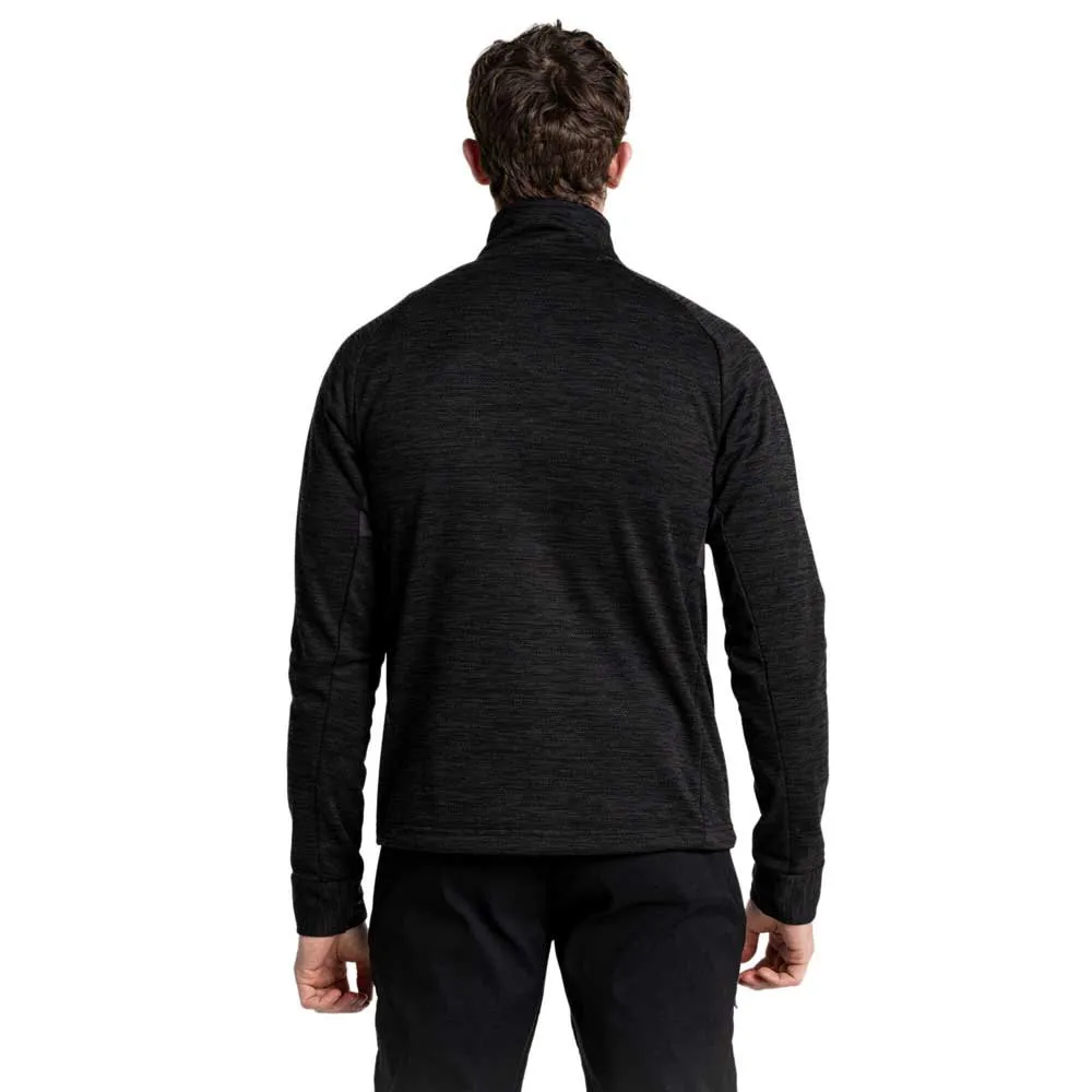 Craghoppers Tarbert Fleecejakke Med Halv Glidelås, Black pepper