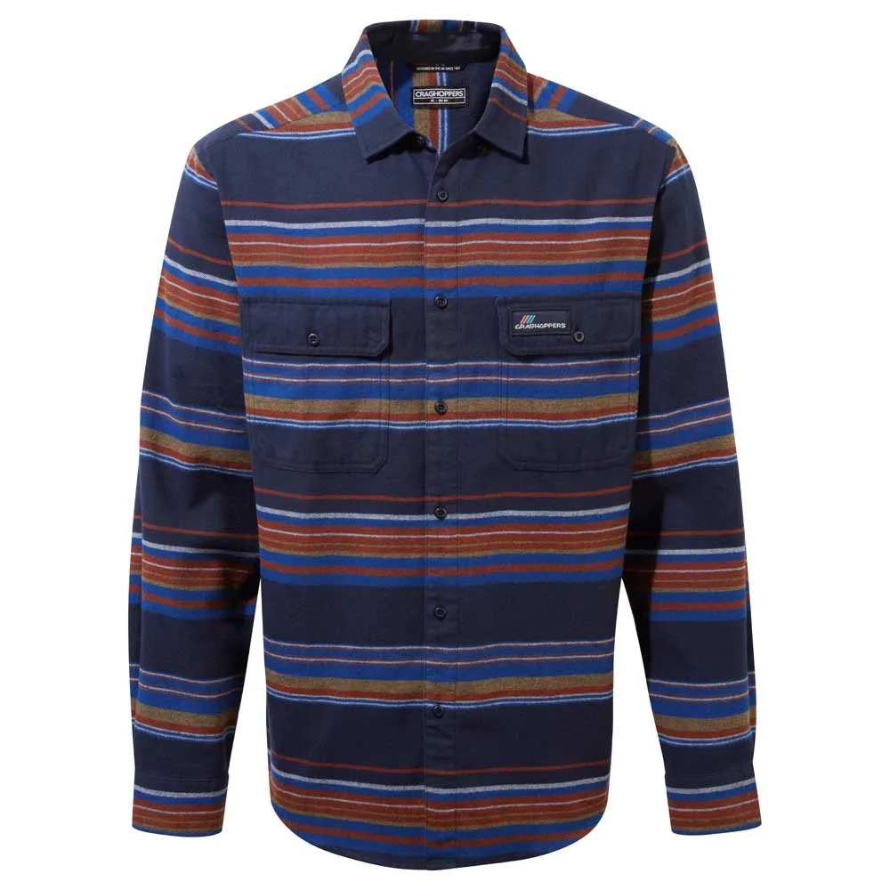 Craghoppers Ziggy Skjorte Med Lange Ermer, Blue navy stripe