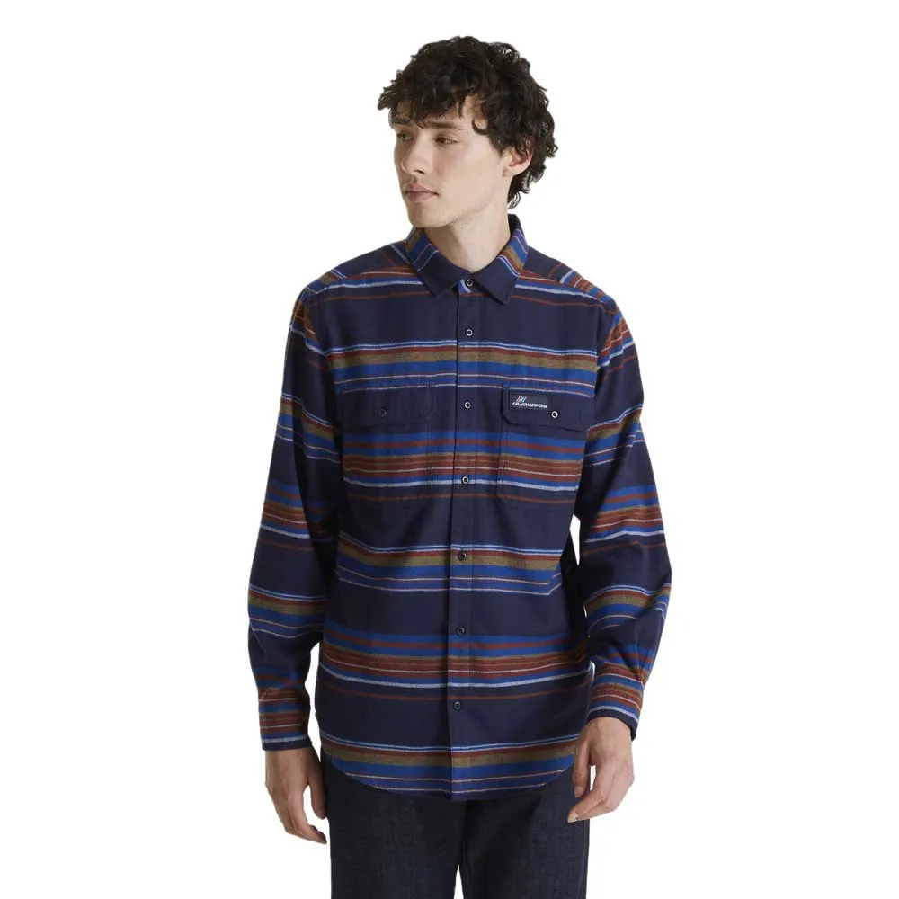 Craghoppers Ziggy Skjorte Med Lange Ermer, Blue navy stripe