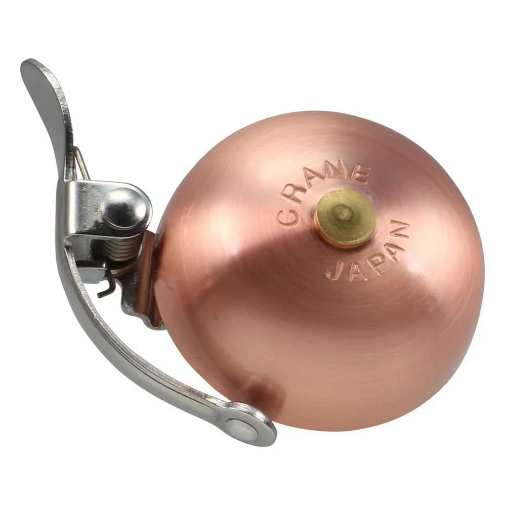 CRANE BELL CO. Mini Suzu Steel Band Sykkelklokke, Brushed copper, One Size CRANE BELL CO. Mini Suzu Steel Band Sykkelklokke, Brushed copper, One Size