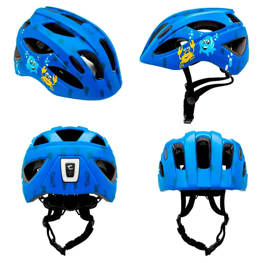 Crazy Safety Bike Blue Sea Cool Juniorhjelm, One size
