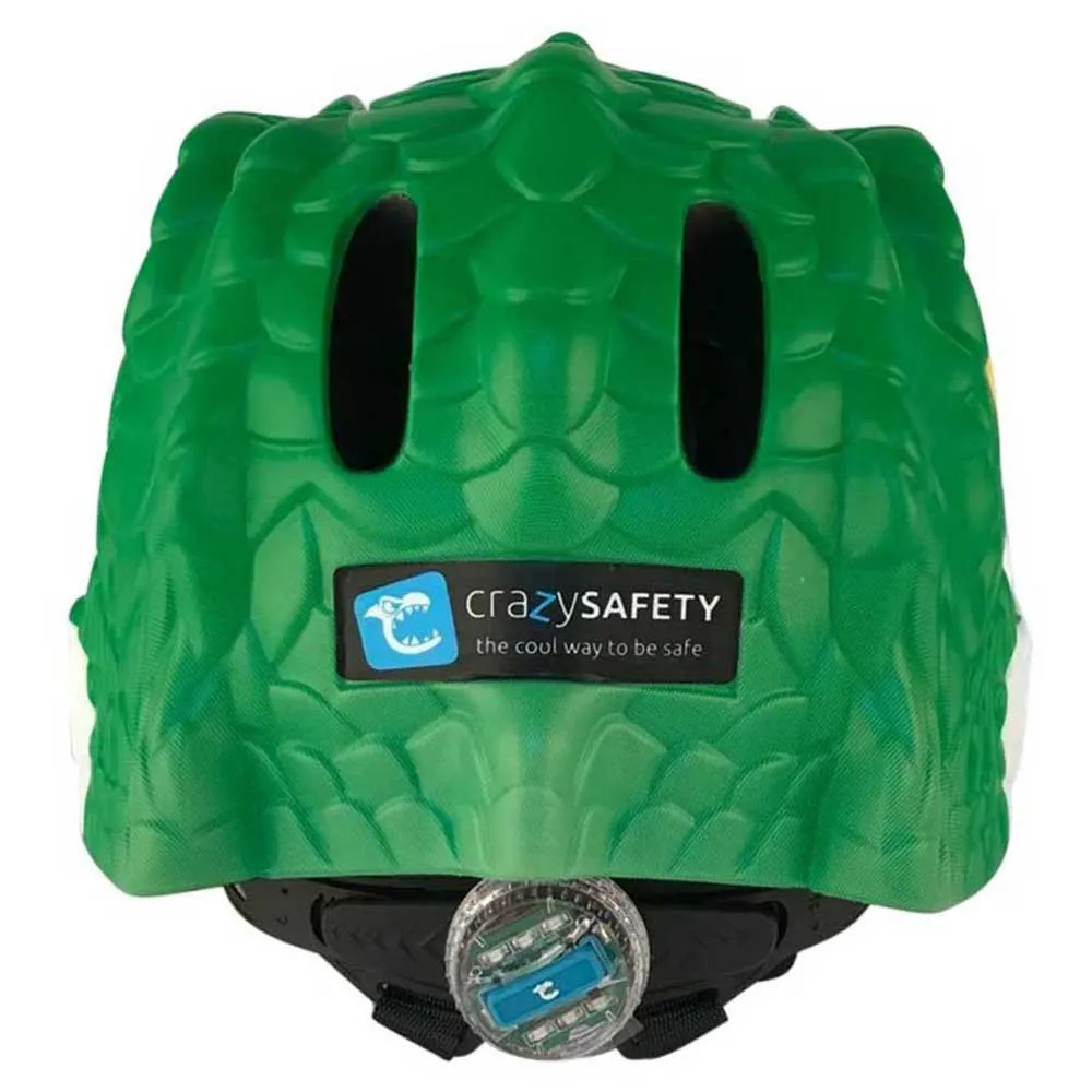 Crazy Safety Crocodile Juniorhjelm, Green