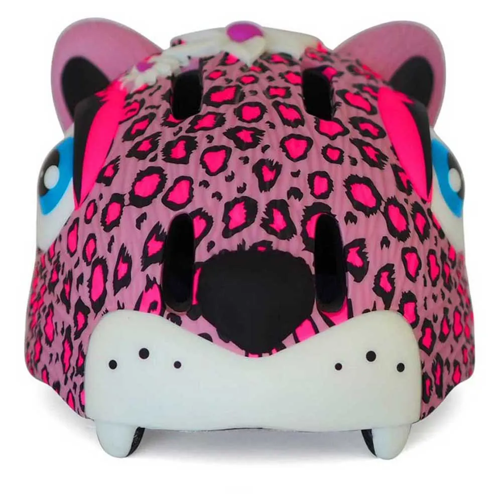 Crazy Safety Leopard Juniorhjelm, Pink