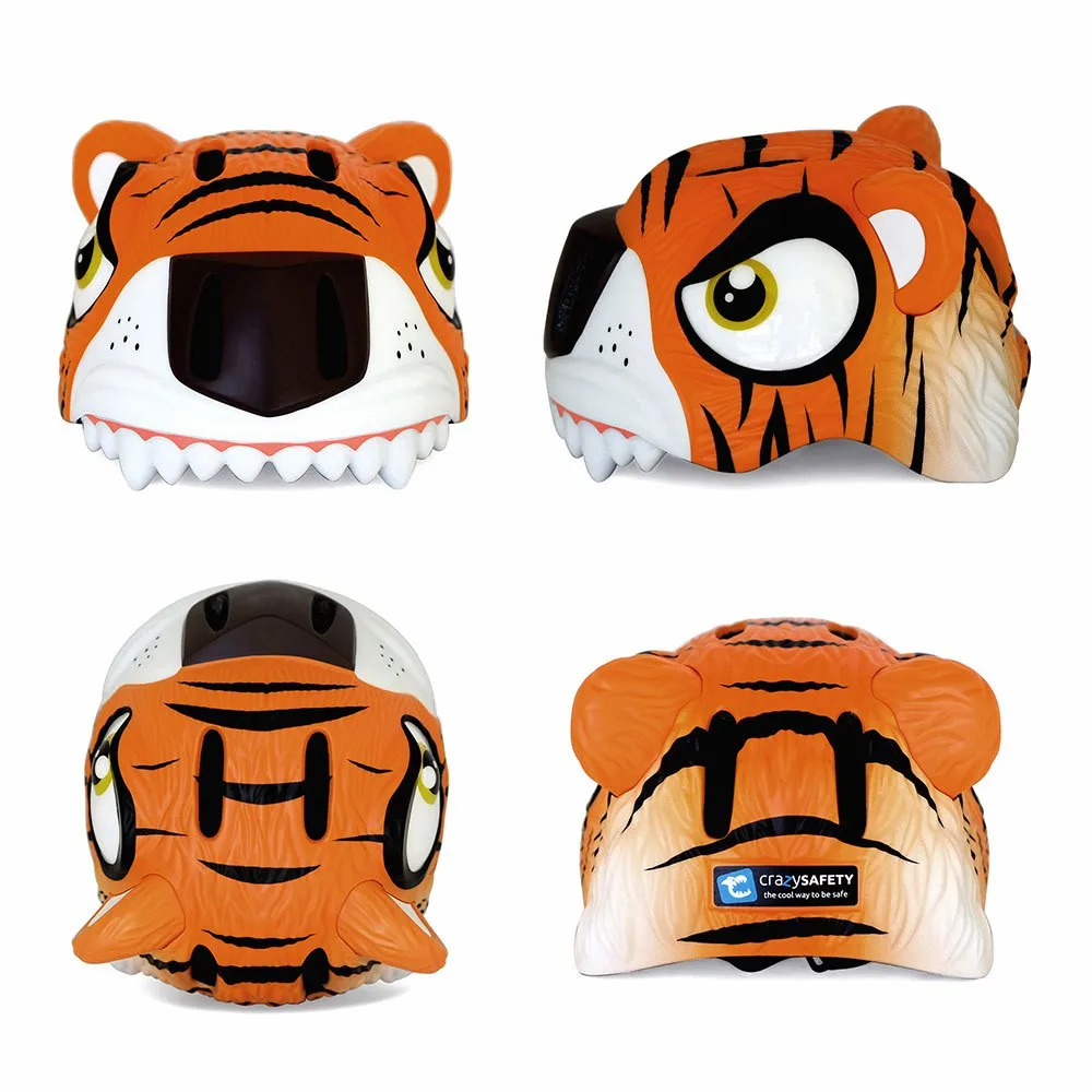 Crazy Safety Tiger Juniorhjelm, Orange Crazy Safety Tiger Juniorhjelm, Orange