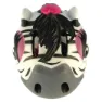 Crazy Safety Zebra Juniorhjelm, Black / white