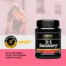 Crown Sport Nutrition 3:1 Recovery+ Gjenopprettingsboks Med Enkeltdoser Bær 50g 10 Enheter, Black, One Size