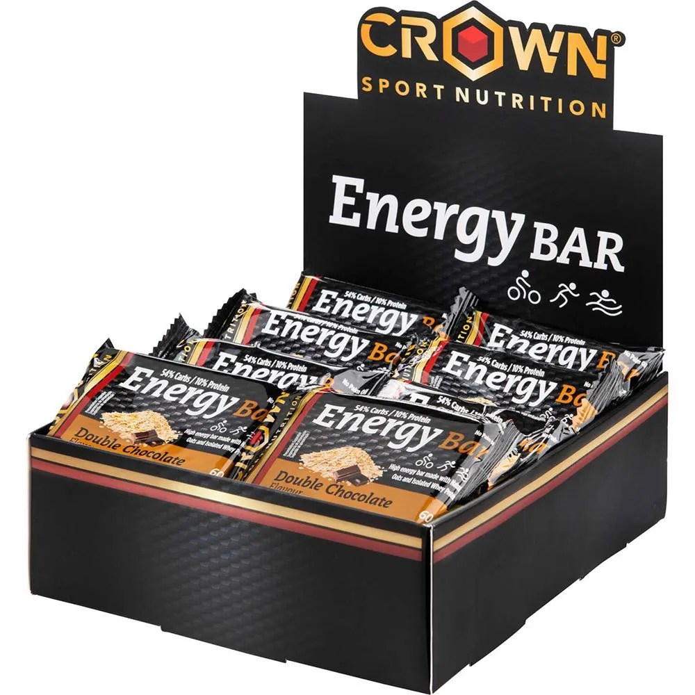 Crown Sport Nutrition Energibar Boks Dobbel Sjokolade 60g 12 Enheter, Black / brown, One Size Crown Sport Nutrition Energibar Boks Dobbel Sjokolade 60g 12 Enheter, Black / brown, One Size