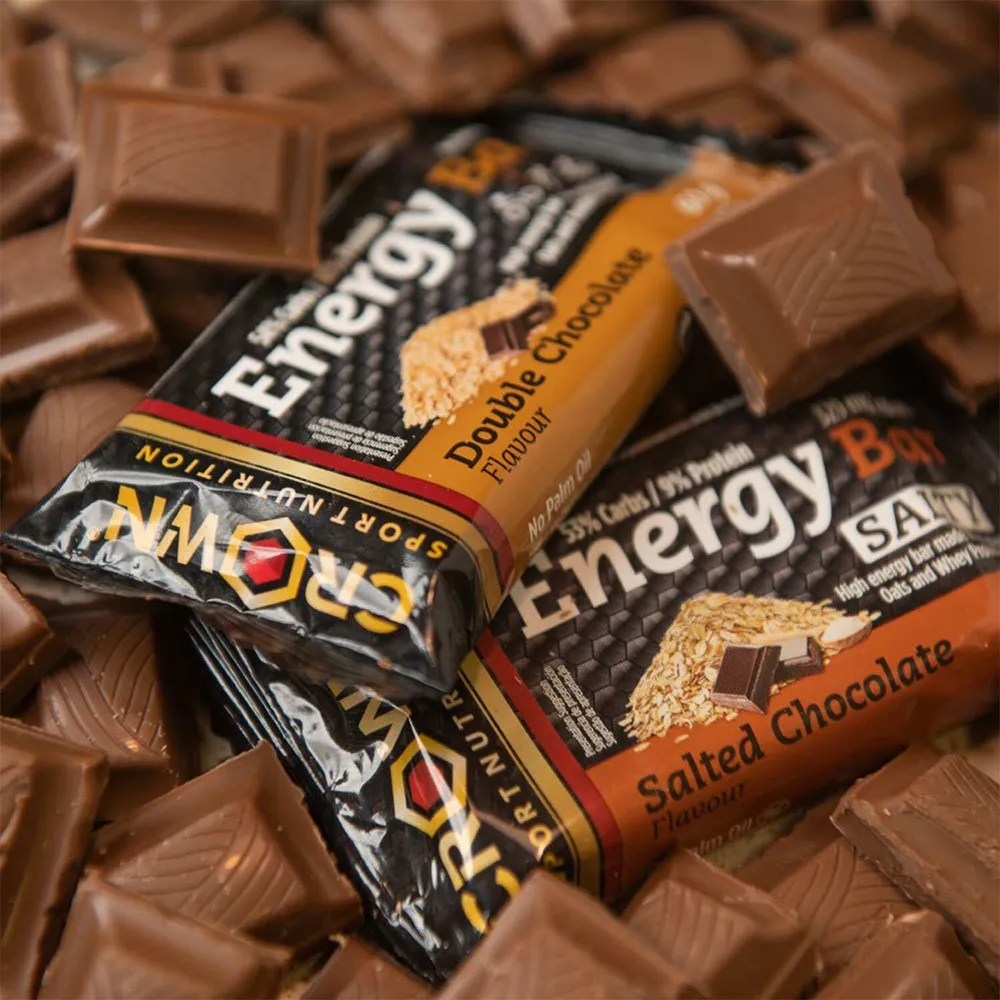 Crown Sport Nutrition Energibar Boks Dobbel Sjokolade 60g 12 Enheter, Black / brown, One Size Crown Sport Nutrition Energibar Boks Dobbel Sjokolade 60g 12 Enheter, Black / brown, One Size