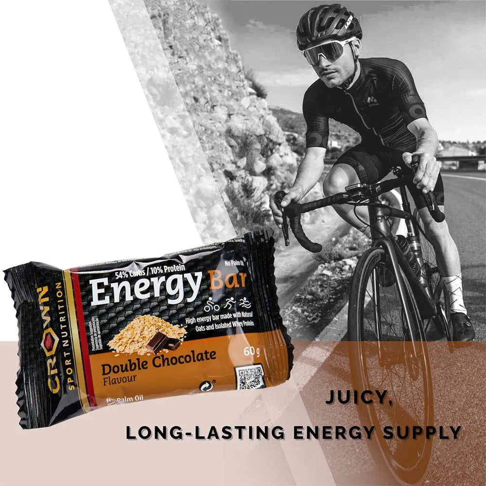 Crown Sport Nutrition Energibar Boks Dobbel Sjokolade 60g 12 Enheter, Black / brown, One Size Crown Sport Nutrition Energibar Boks Dobbel Sjokolade 60g 12 Enheter, Black / brown, One Size