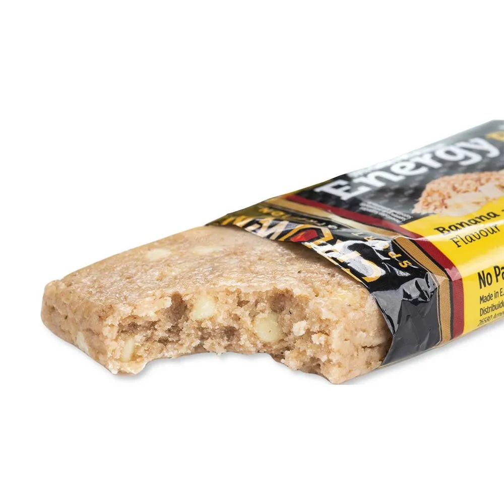 Crown Sport Nutrition Energibar Boks Hvit Sjokolade Banan 60g 12 Enheter, Black / yellow, One Size