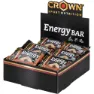 Crown Sport Nutrition Energibar Boks Sjokolade Salt 60g 12 Enheter, Black / orange, One Size