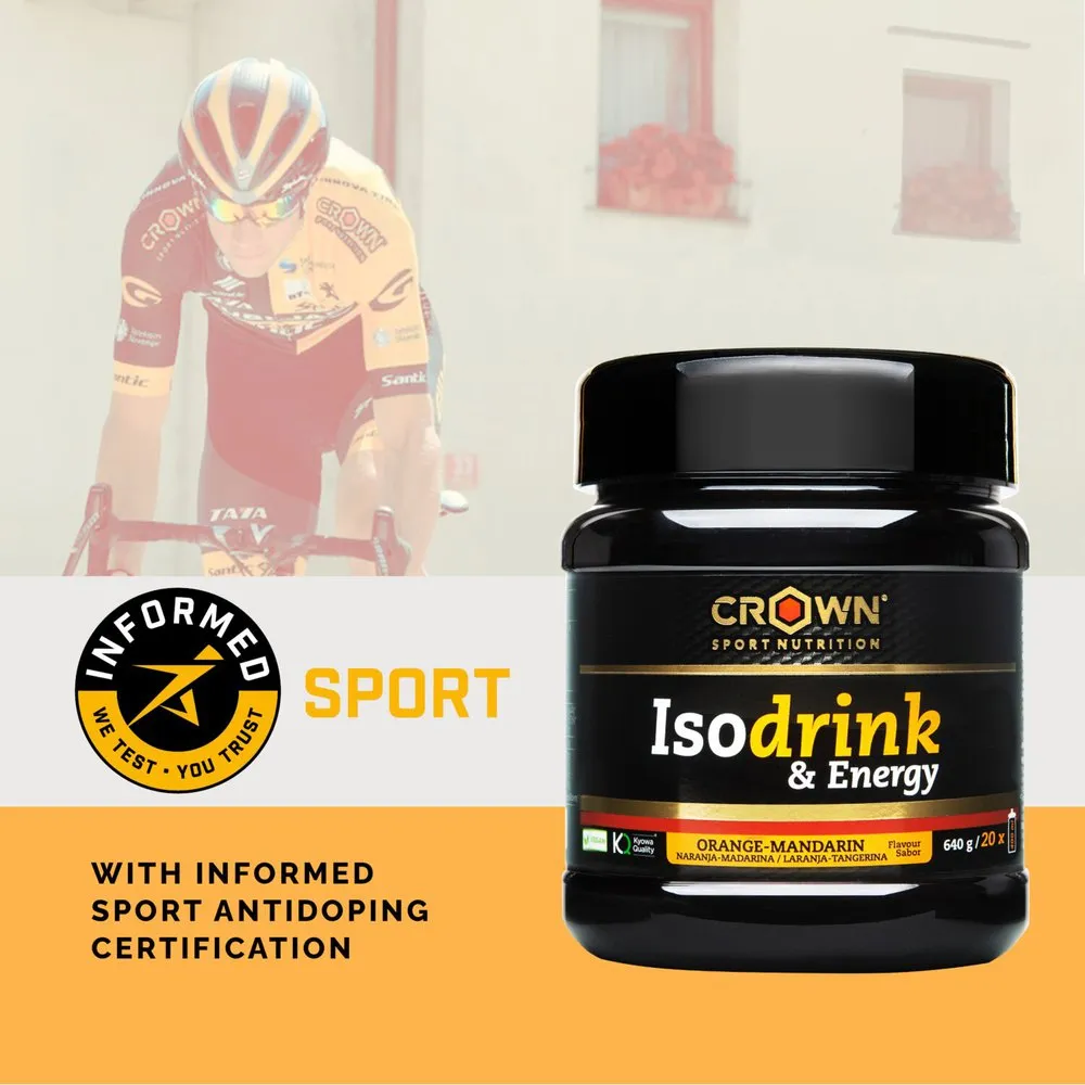 Crown Sport Nutrition Isodrink Isotonisk Enkeltdoseringsboks Appelsin 32g 12 Enheter, Black, One Size