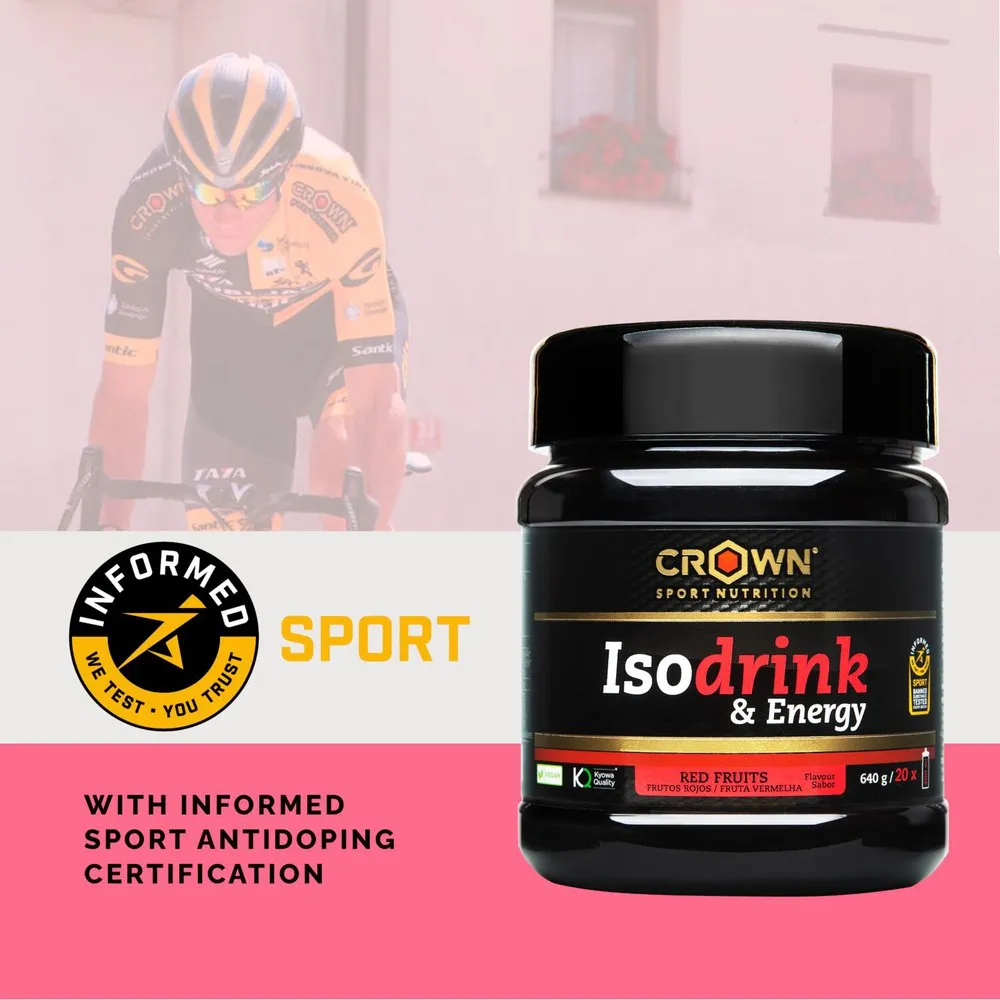 Crown Sport Nutrition Isodrink Isotonisk Enkeltdoseringsboks Bær 32g 12 Enheter, Black, One Size