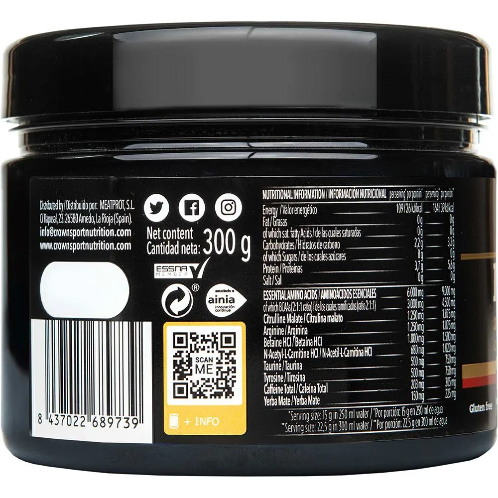 Crown Sport Nutrition Pro St Drikkepulver Blå Storm 300g, Black, One Size Crown Sport Nutrition Pro St Drikkepulver Blå Storm 300g, Black, One Size