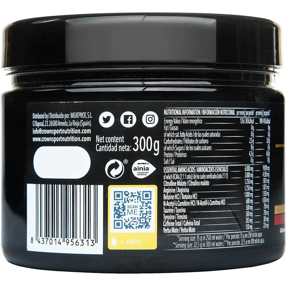 Crown Sport Nutrition Pro St Drikkepulver Sitrus 300g, Black, One Size