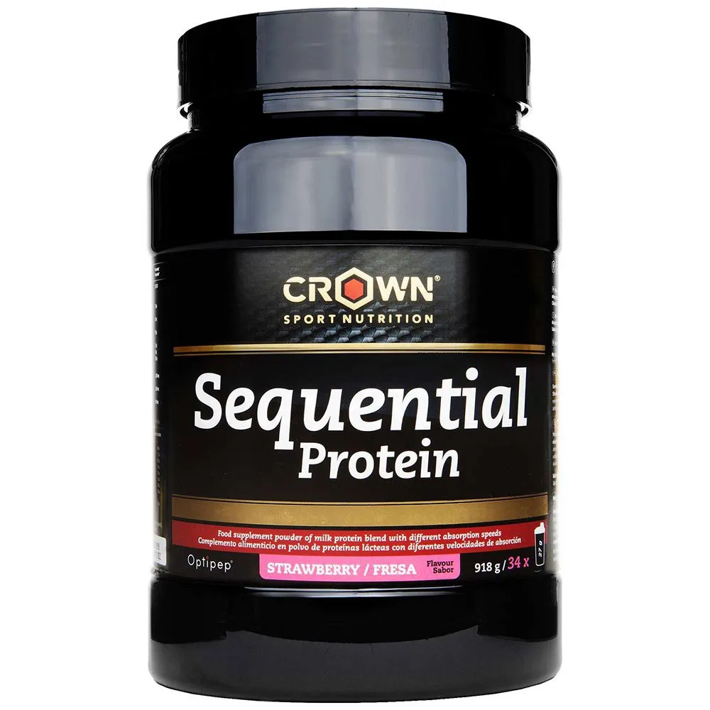 Crown Sport Nutrition Sequential Proteinpulver Til Drikke Jordbær 918g, Black, One Size