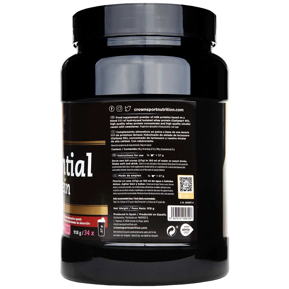 Crown Sport Nutrition Sequential Proteinpulver Til Drikke Jordbær 918g, Black, One Size