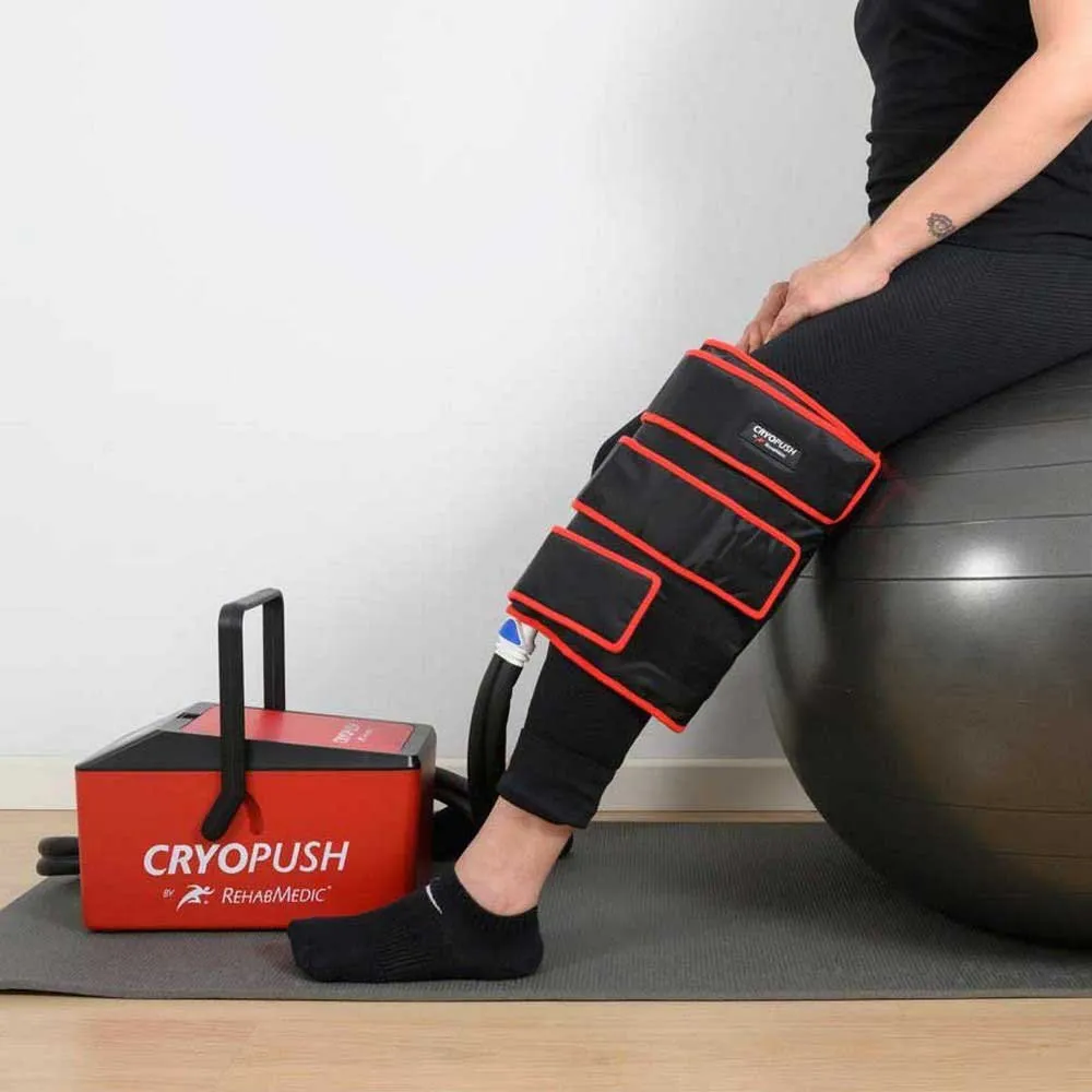 Cryopush 360° Knebeskytter For Kryoterapi, Black / red, One Size