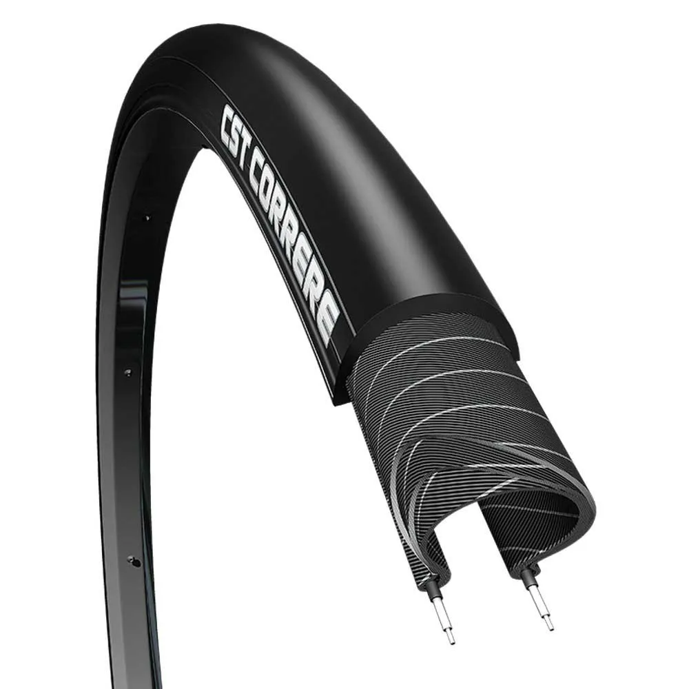 CST Correre C-1691 Dual Eps 700c X 25 Racerdekk, Black, 700C x 25, Sykkeldekk
