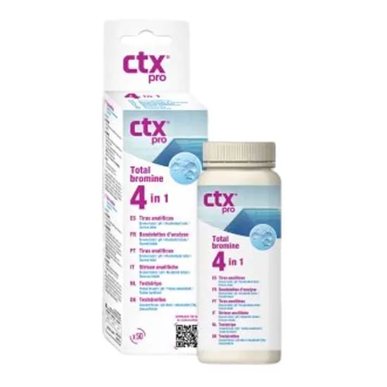 Ctx 76647 Bromine Free 4-in-1 Teststrimler 50 Enheter unisex, Multicolour, One Size