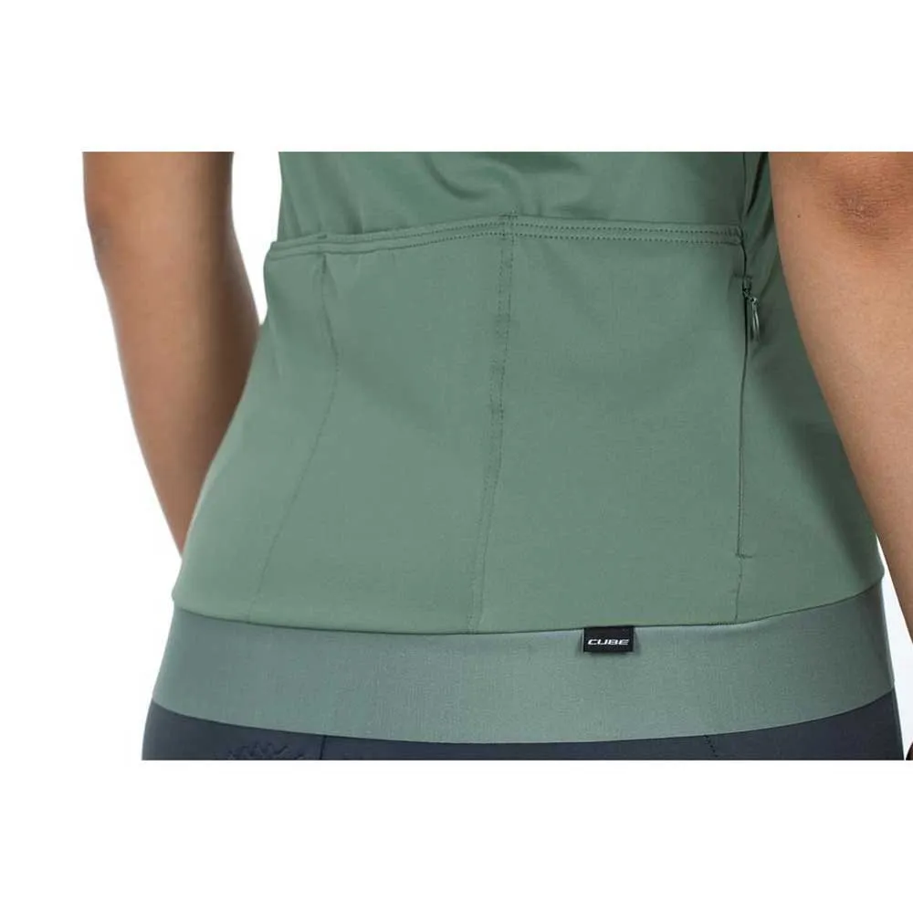 Cube Blackline Fade Kort Ermet Trøye, Green / violet, XL
