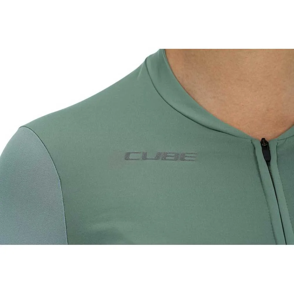Cube Blackline Fade Kort Ermet Trøye, Green / violet, XL