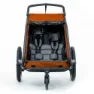 Cube Cmpt X Actionteam Double Sykkelvogn, Grey / orange, One Size