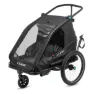 Cube Double Cmpt Sykkelvogn, Black, Max 42kg