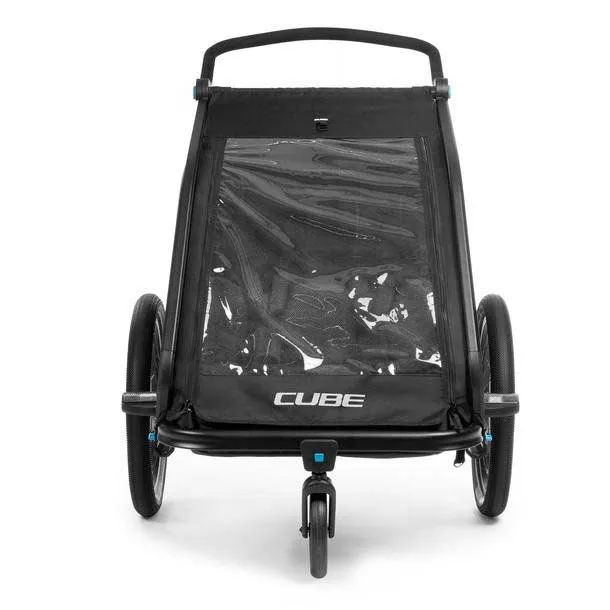 Cube Double Cmpt Sykkelvogn, Black, Max 42kg Cube Double Cmpt Sykkelvogn, Black, Max 42kg