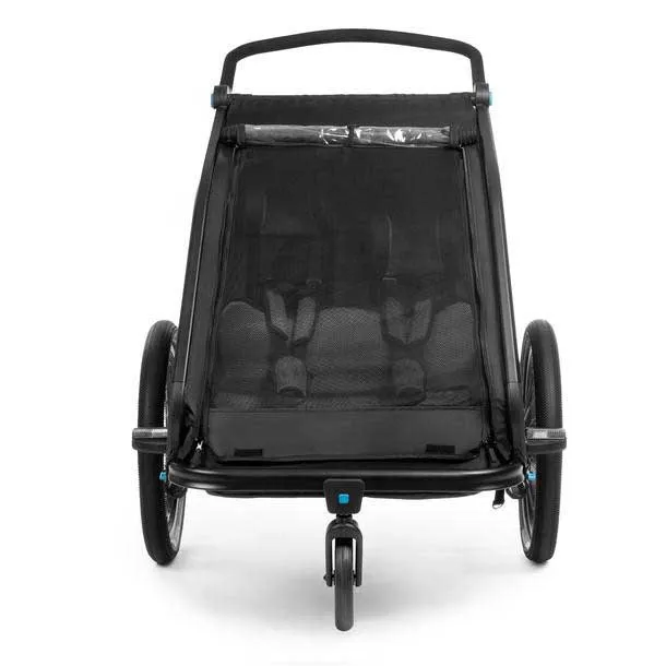 Cube Double Cmpt Sykkelvogn, Black, Max 42kg Cube Double Cmpt Sykkelvogn, Black, Max 42kg
