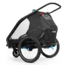 Cube Double Cmpt Sykkelvogn, Black, Max 42kg
