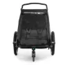 Cube Double Cmpt Sykkelvogn, Black, Max 42kg