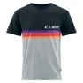 Cube Organic Logo Stripes Kortarmet T-skjorte, Grey melange / black, M