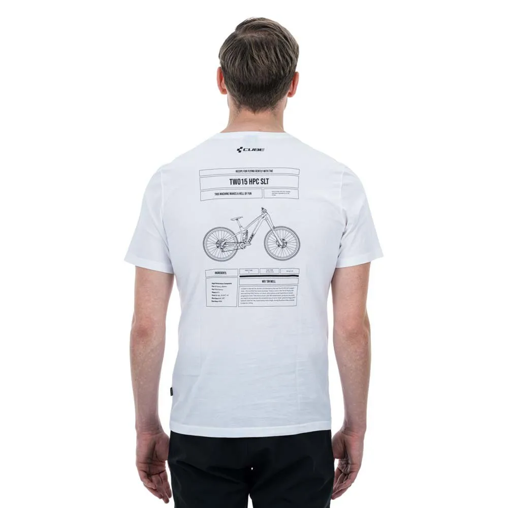 Cube Organic Two15 Kortarmet T-skjorte, White, M