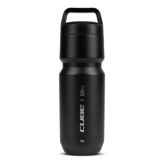 Cube Stainless Steel Arc 700ml Vannflaske, Black, One Size Cube Stainless Steel Arc 700ml Vannflaske, Black, One Size