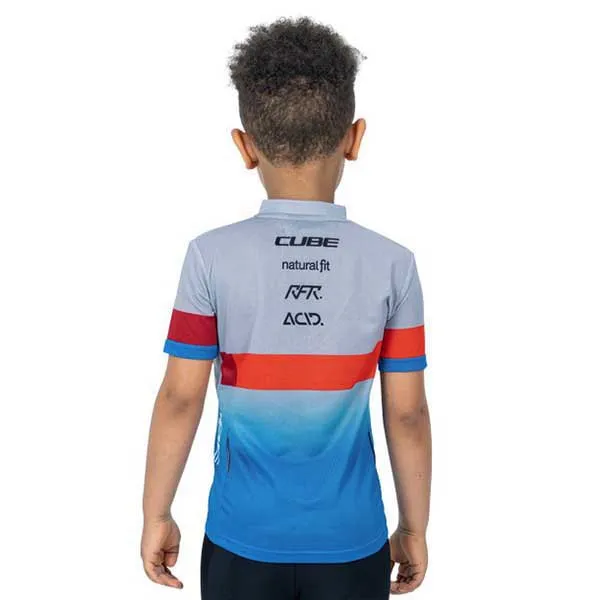 Cube Teamline Rookie Kort Ermet Trøye, Blue / red / grey Cube Teamline Rookie Kort Ermet Trøye, Blue / red / grey