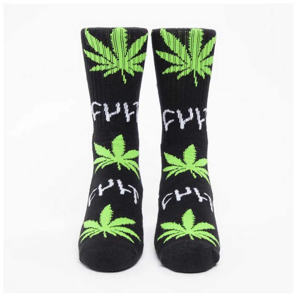 CULT Plantlife Crew Sokker, Black / green CULT Plantlife Crew Sokker, Black / green