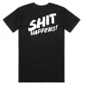 CULT Sh*t Happens Kortarmet T-skjorte, Black, XXL